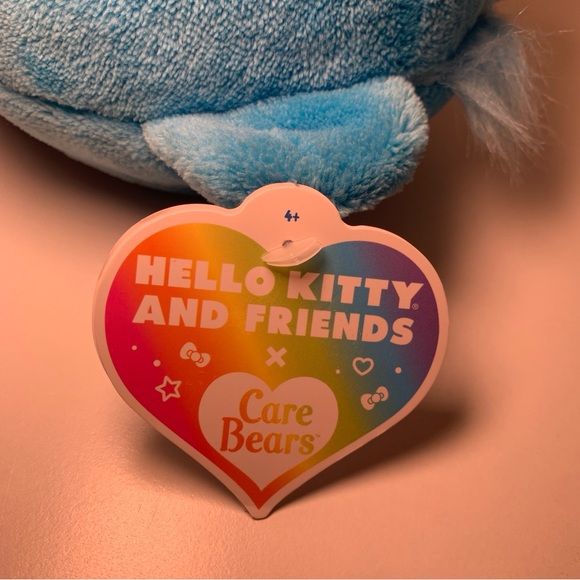 NWT Badtz-Maru Grumpy Care Bears 9 inch Plush Doll Blue Stuffed Animal Sanrio - Picture 2 of 13